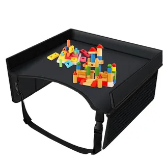 Kinder Knietablett, Kinder Reisetablett Tragbar Autositz Tablett Multifunktionale Aktivität Tablett Schoßschreibtisch Organizer Für Auto Flugzeug Roadtrip