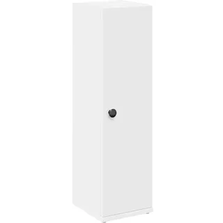 vidaXL Badezimmerschrank mit Rollenhalter 20,5 x 72 x 22 cm Weiß