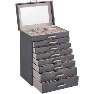 Songmics Schmuckboxen mit 8 Ebenen