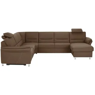 meinSofa Wohnlandschaft  Donald , braun , Maße (cm): B: 330 H: 89 T: 262.0