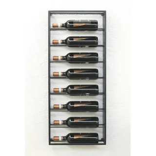 DanDiBo Ambiente DanDiBo Weinregal Wand Metall Schwarz Sofie Flaschenständer Flaschenregal Flaschenhalter Weinflaschenregal -