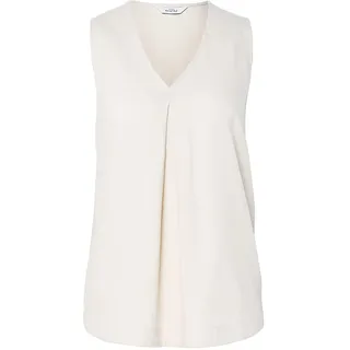 Tchibo - Ärmellose Leinenbluse - Damen - Gr. 40 - creme