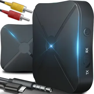 Bluetooth Sender Empfänger 2 in 1 Wireless Audio Transmitter Adapter 3.5mm AUX RCA Kabellos Receiver für TV, Kopfhörer & Lautsprecher - Retoo