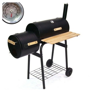 Apex Holzkohlegrill »BBQ Holzkohlegrill Barbecue 56510 Smoker Grill Standgrill Räucherofen« schwarz