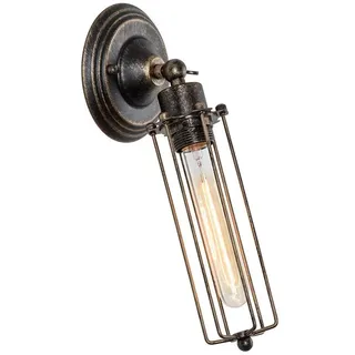 COCOL Wandleuchte Vintage Verstellbar Metall Wandlampe Antik Wandlampe Rustikal für Landhaus Schlafzimmer Wohnzimmer Esstisch