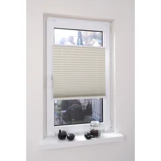 LIEDECO Klemmfix Thermo-Plissee 40 x 130 cm beige