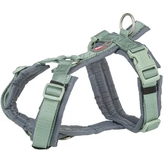 Trixie Premium Trekking Hundegeschirr Salbei/Grafit S