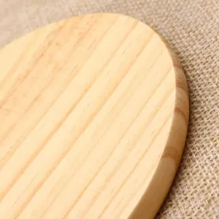 Vintage-schminkspiegel Aus Holz Mit Aufhängegriff