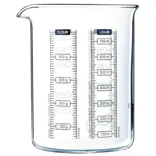 Pyrex Classic Kitchen Lab Messbecher, Borosilikatglas, 750 ml, 12 x 12 x 14cm, geeignet für Backofen, Mikrowelle und Gefrierschrank