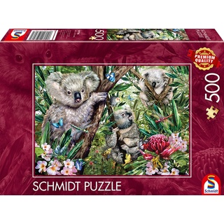 Süße Koala-Familie, 500 Teile Puzzle