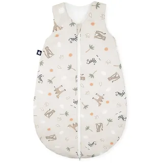 Julius Zöllner Schlafsack Jersey, warme Füllung 2,5 TOG, waschbar bei 60°C, Made in Germany, OEKO TEX Standard 100, Savanne beige, Gr. 50/56