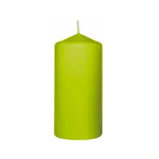 DUNI Stumpenkerzen 151509 , 1 Karton = 6 x 10 Stück, Farbe: kiwi
