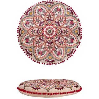Marrakesch Orient & Mediterran Interior Pouf Bodenkissen Sitzkissen Dekoration Orientalisch Azra, Handarbeit bunt