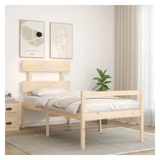 vidaXL Seniorenbett 90 x 200 cm Beige