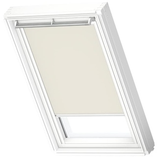 VELUX Original Dachfenster Verdunkelungsrollo für FK06, Hellbeige, mit weißer Führungsschiene