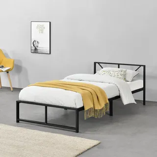 [en.casa] Meran 90 x 200 cm Schwarz