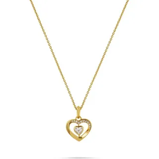 JETTE TWISTED HEART Gelbgold/Silber