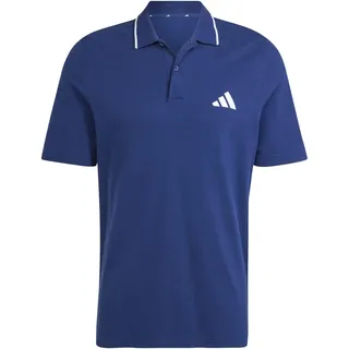 adidas Essentials Small Logo Piqué dunkelblau/weiß XL