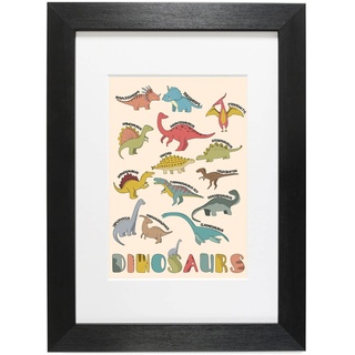 Hygge Creations Dinosaurier-Poster – Kinderzimmer | Dinosaurier-Wandkunstdrucke | Kinderzimmer Dekordruck nur A4