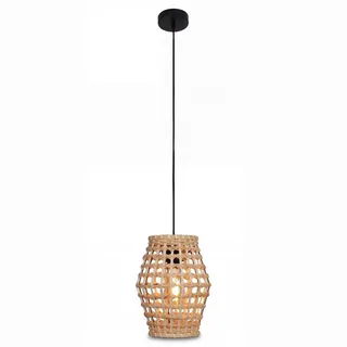 Licht-Erlebnisse Laukirch ohne Leuchtmittel 22 cm rund Schwarz
