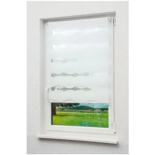 Büscher Sunlines Doppelrollo 140 cm breit weiß, 140x150 cm