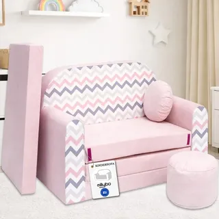 millybo Kindersofa Kinder Couch mit Schlaffunktion ausklappbar 3in1 Kinder Sofa Spielsofa mit Bettfunktion Mädchen Jungen Sitzsack Minisofa Schlafsofa Kinderzimmer Schlafsessel (HJ1)