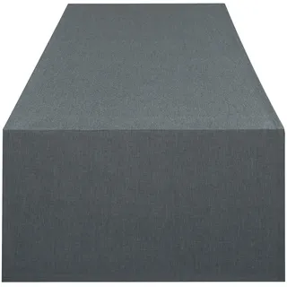 Delindo Lifestyle Tischläufer DELINDO LIFESTYLE "WIEN" Gr. 1, grau (anthrazit), B:140cm L:40cm, Polyester, Tischdecken, Fleckabweisend, pflegeleicht, 180 g/m2