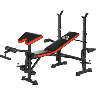 Homcom Multifunktion Trainingsbank Schwarz