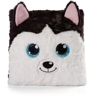 NICI GLUBSCHIS Husky Barkley 30 x 30 cm Schwarz/Weiß