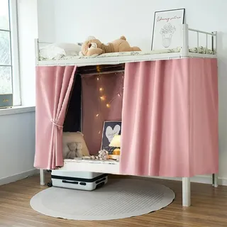 XGOPTS Bettvorhang Hochbett Kinder Vorhang Hochbett Bettvorhänge Mädchen Jungen Betthimmel Vorhänge für Bett Schlafsaal Bettvorhänge (115 x200 cm)