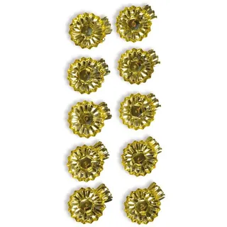 RIFFELMACHER & WEINBERGER Kerzenhalter Baumkerzenhalter 10 Stück Ø 15mm 10010 - Gold - Christbaum (10 St) goldfarben