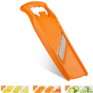 Boerner Pharma Welle-Waffel Gemüsereibe 1-tlg. Orange