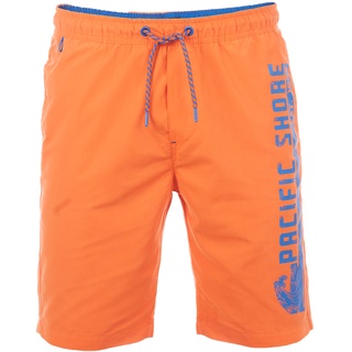 riverso Herren Badehose RIVJannik Regular Fit Regular Fit Shiny Orange Tunnelzug XL