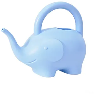 Vilgftyiet Leichte tragbare Gießkanne mit Tier-Design, 1 l, zum Lernen (Elefant, Blau), 3K377698IX5NL2K5AT85469GI7R1C