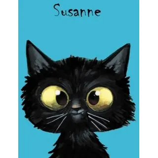 personalisiertes Notizbuch DIN A5 - Susanne: 80 blanko Seiten
