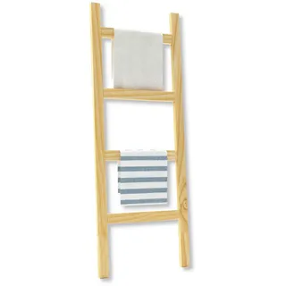 [en.casa] Luumäki Handtuchleiter Naturfarben 120 x 47 cm