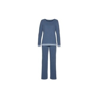 ARIZONA Damen Pyjama blau-meliert Gr.32/34