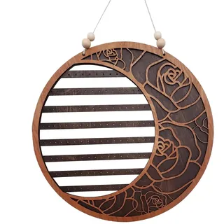 Hängender Ohrring-Organizer – Wand-Ohrring-Organizer, Schmuckständer, sechseckiger Schmuckhalter, Wandmontage, Ohrringhalter, Display für Zuhause, Schönheitssalon