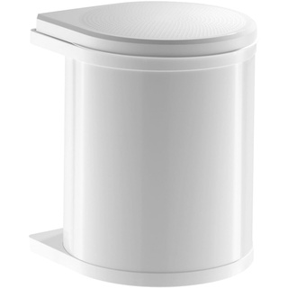 Hailo Abfallsammler 3515001 | Mono Schwenkeimer 15 Liter | Einbau ab 40 cm Unterschrank mit Drehtür | Kunststoff Weiß