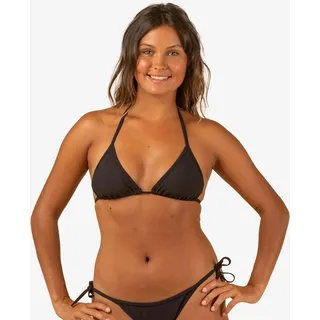 Bikini-Oberteil Damen Triangel verschiebbar mit Formschalen - Simy schwarz, schwarz, 36