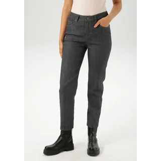 Aniston SELECTED Straight-Jeans in anthra-meliert | Gr.: 36