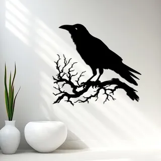 Generisch Vögel auf dem AST Wanddeko Metall Schwarz, Wanddeko Metall, WandDeko Schlafzimmer, Wohnzimmer Wanddeko für Schlafzimmer Wohnzimmer Zuhause Wand Innen Außen
