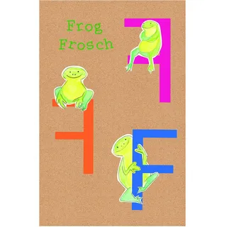 Komar Wandbild | ABC Animal F | Poster, Kinderzimmer, Buchstaben, Bild, Wohnzimmer, Schlafzimmer, Dekoration, Kunstdruck | ohne Rahmen | P036F-50x70 | Größe: 50 x 70 cm (Breite x Höhe)
