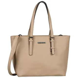 Shopper BRUNO BANANI Gr. B/H/T: 42 cm x 26 cm x 16 cm, beige (sand) Damen Taschen Handtaschen mit Reißverschluss Rückfach