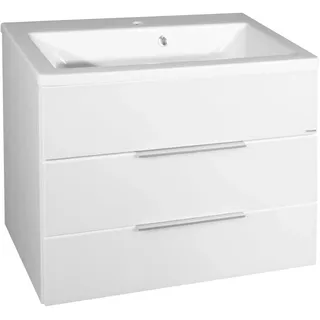 Fackelmann Waschtischunterschrank 79,5 x 59 x 49 cm Weiß