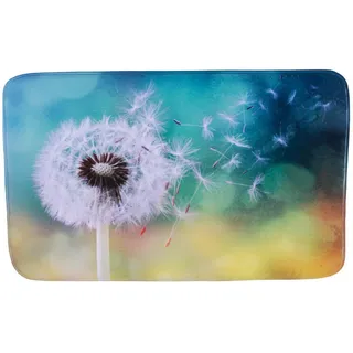 Sanilo Badteppich Pusteblume Türkis 70 x 110 cm