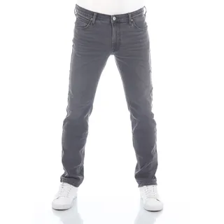 Lee Herren Jeans Stretch Denim Daren Zip Fly Regular Fit Regular Fit Grau Normaler Bund Reißverschluss L 34
