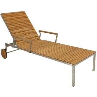 Garden Pleasure Sonnenliege 197 x 70 x 92 cm Braun
