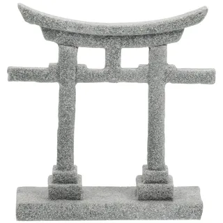 Operitacx Japanisches Torii Ornament Aquarium Deko 2.76X2.72X0.79 Zoll Mikrolandschaft Dekoration Für Terrarien Und Garten Miniatur Steintor