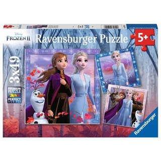 Ravensburger 05011 Puzzle: Disney Die Eiskönigin 2 Die Reise beginnt 3 x 49 Te 5011